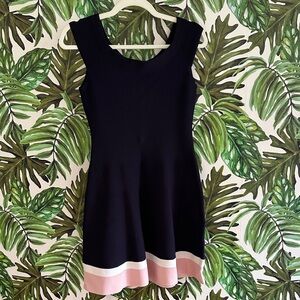 Eliza J Navy and Pink Mini Dress